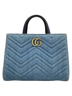 Gucci Gg Marmont Blue Navy Denim #306302G15B